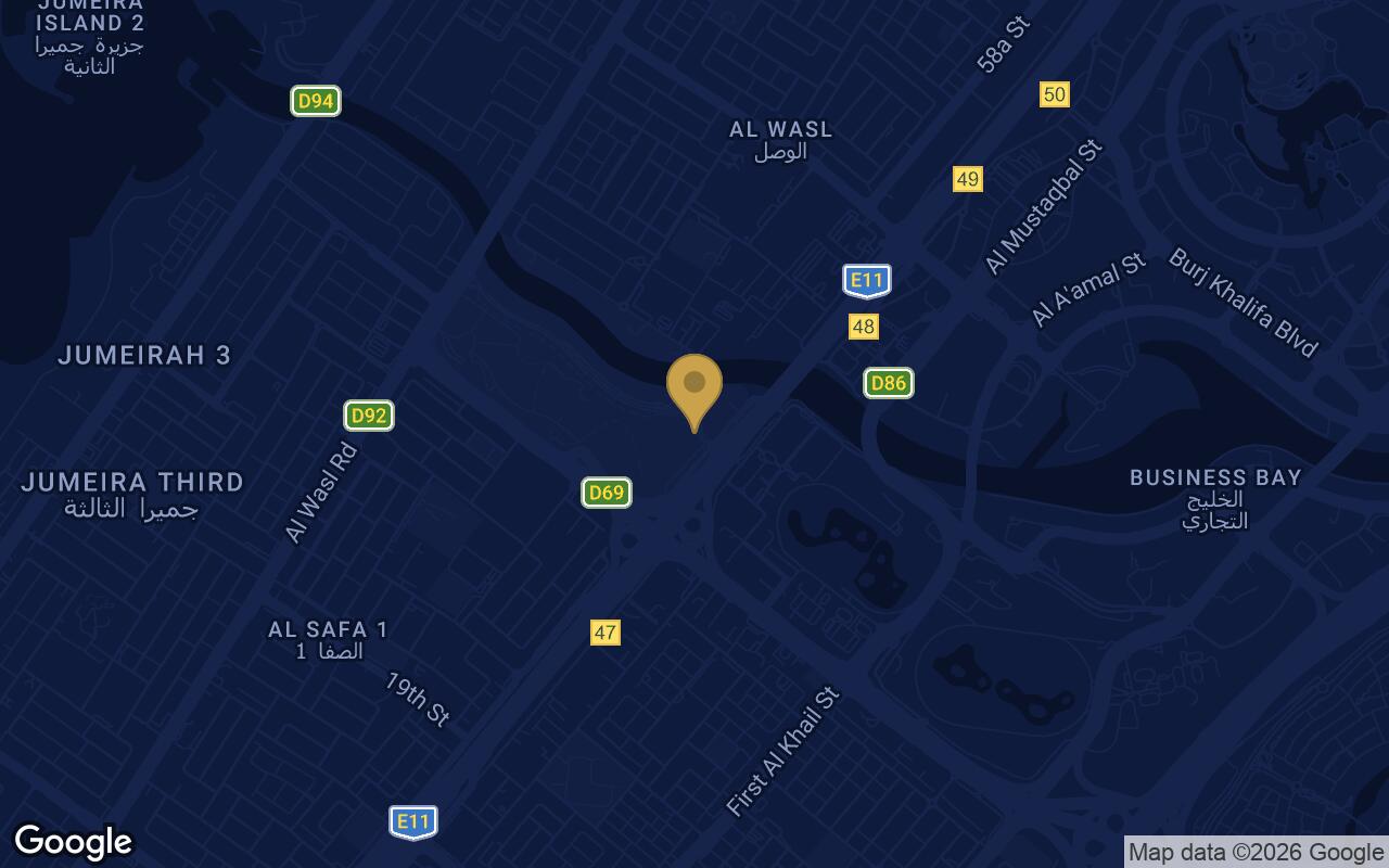 Map of Damac Safa Gate in Safa Park