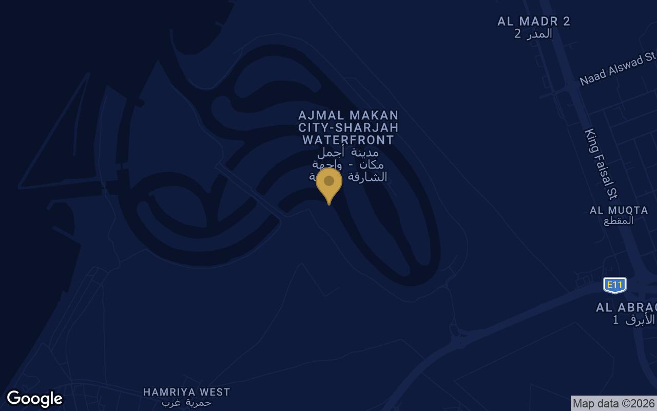 Map of The View Island in Al Hamriyah