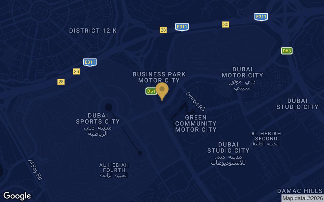 Map of 15 Cascade Featured by Versace Ceramics in Motor City