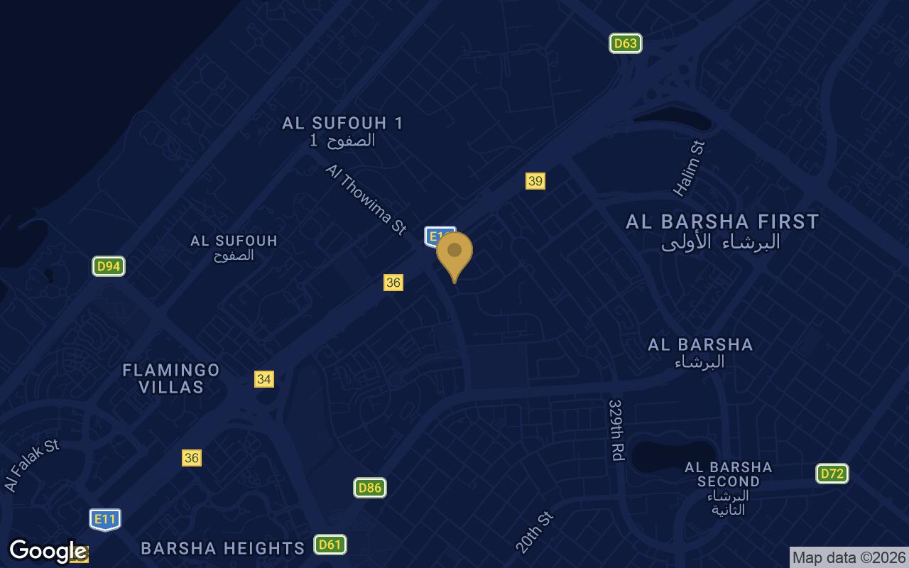Map of Marriott Residences Sheikh Zayed Road in Al Barsha (I)