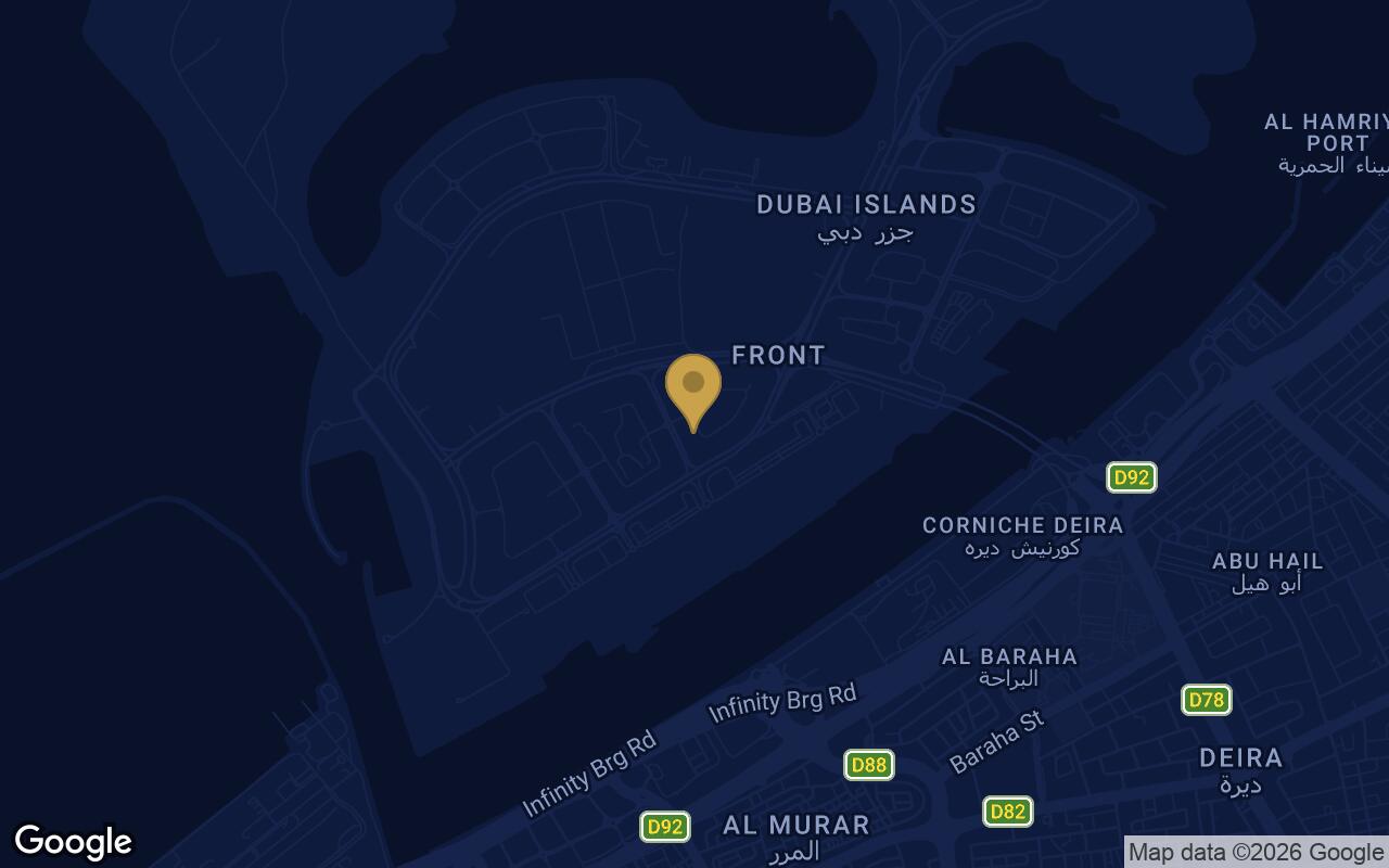 Map of Bonds Avenue Residences in Dubai Islands