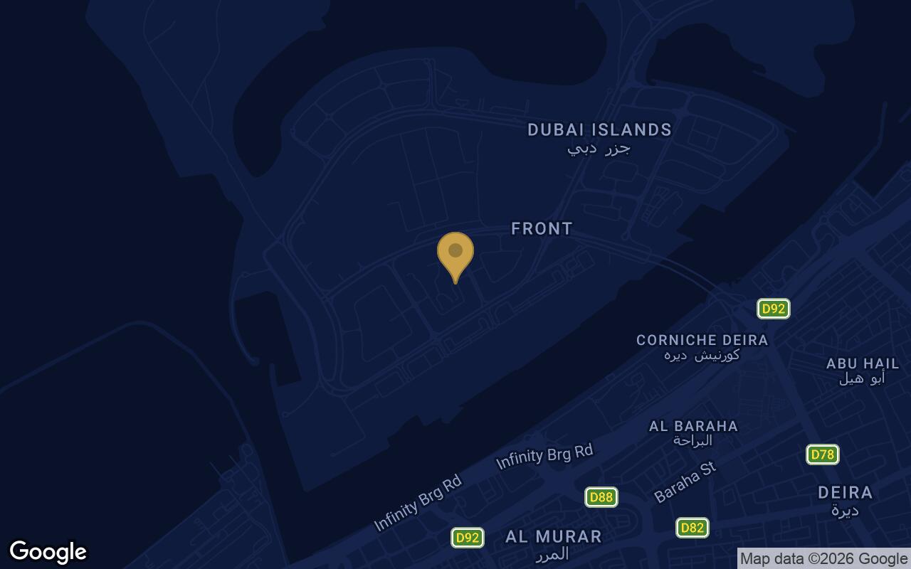 Map of Wellington Ocean in Dubai Islands