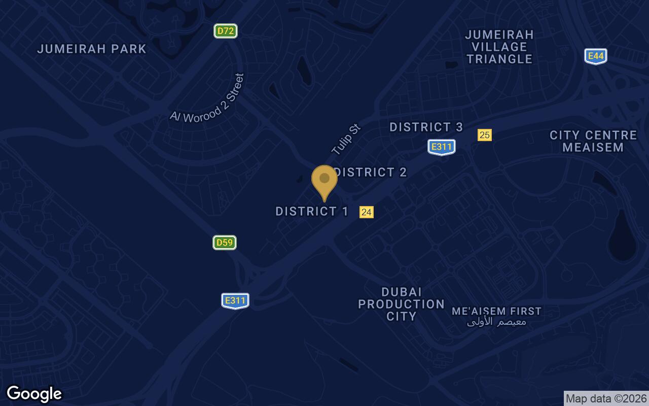 Map of Sol Levante in JVT (Jumeirah Village Triangle)