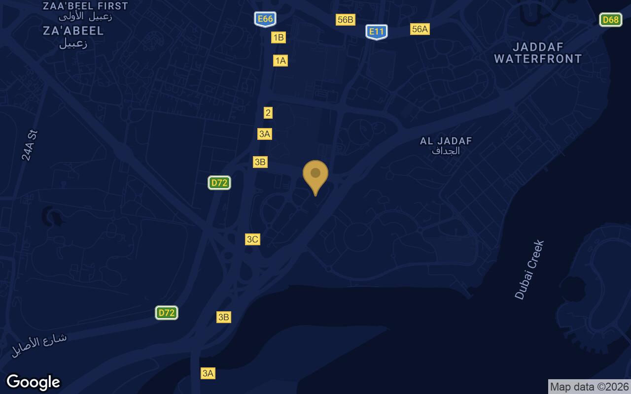 Map of Binghatti Starlight in Al Jaddaf (I)