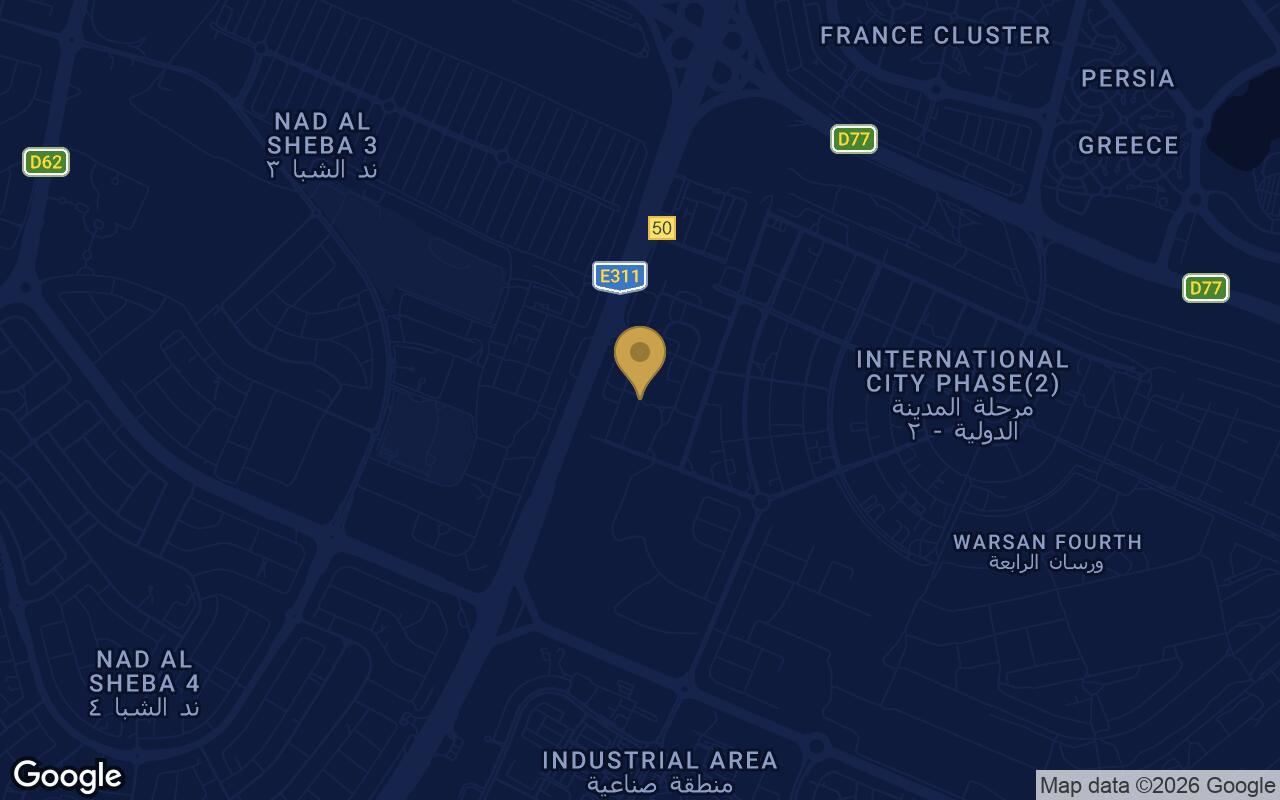 Map of Zyra Vista Residence in Al Warsan First
