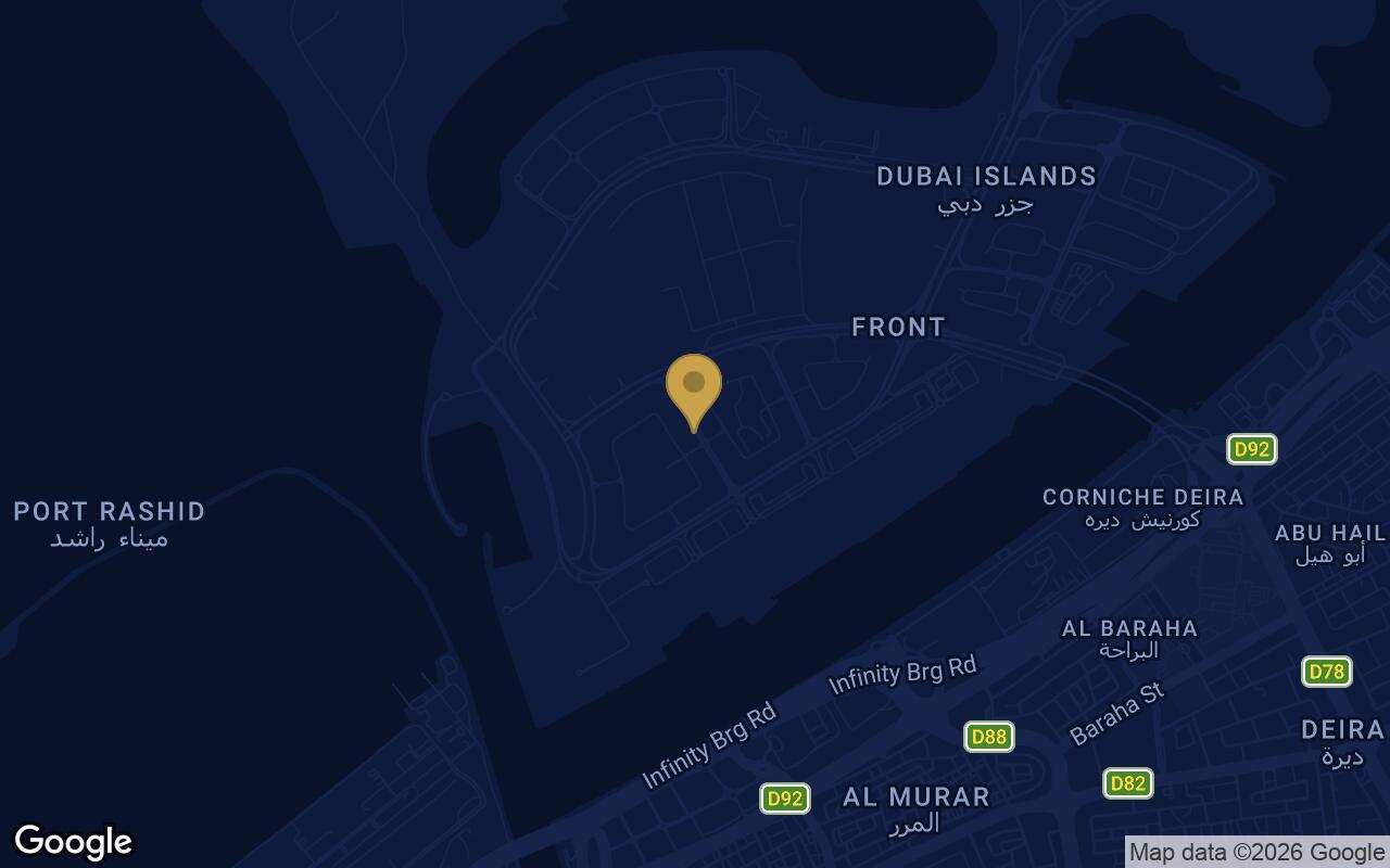 Map of Agua Residences in Dubai Islands