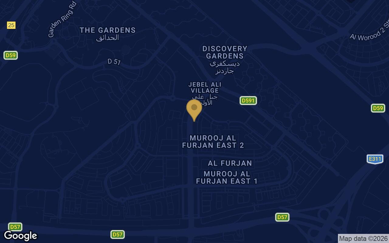 Map of V1STARA House 2 in Al Furjan