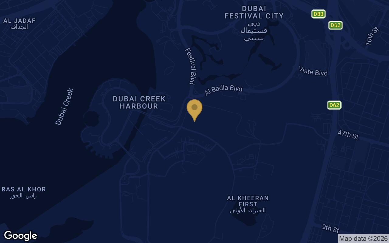 Map of Albero in Dubai Creek Harbour