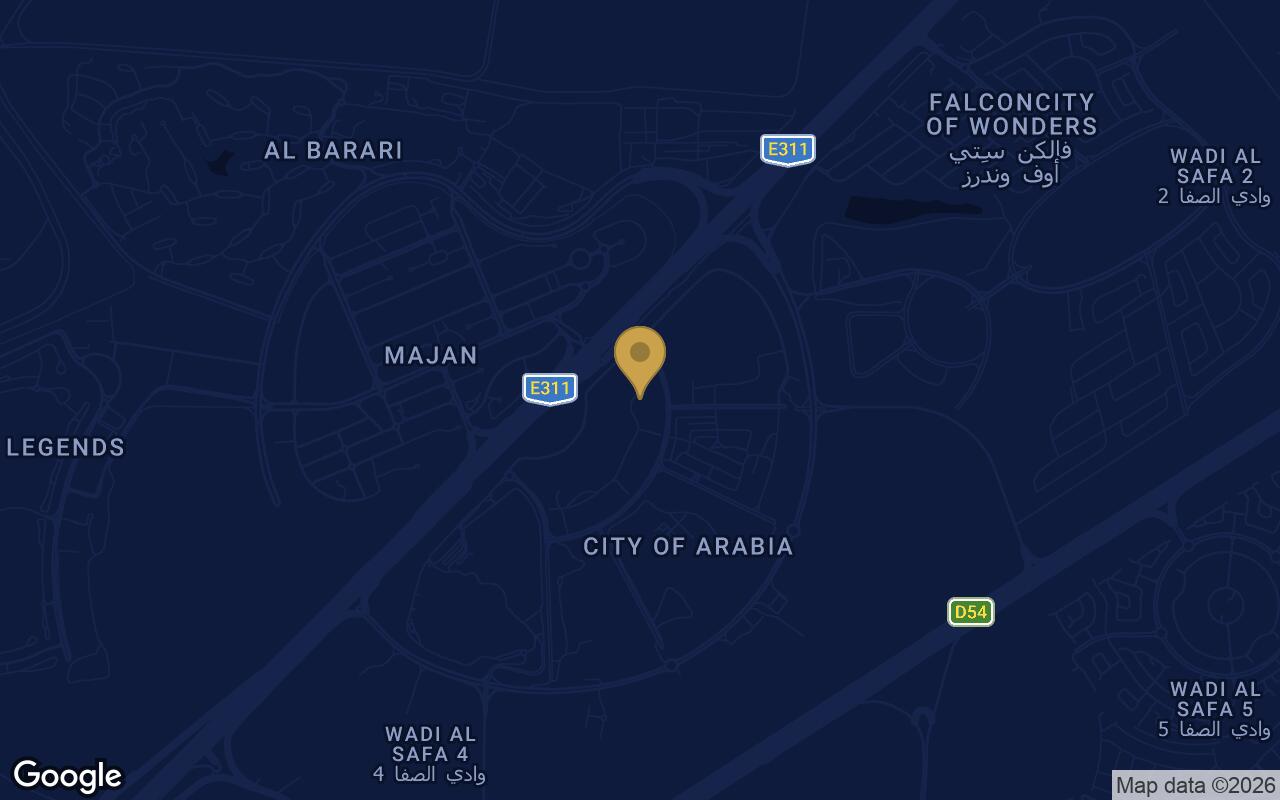 Map of Azizi Milan in City of Arabia