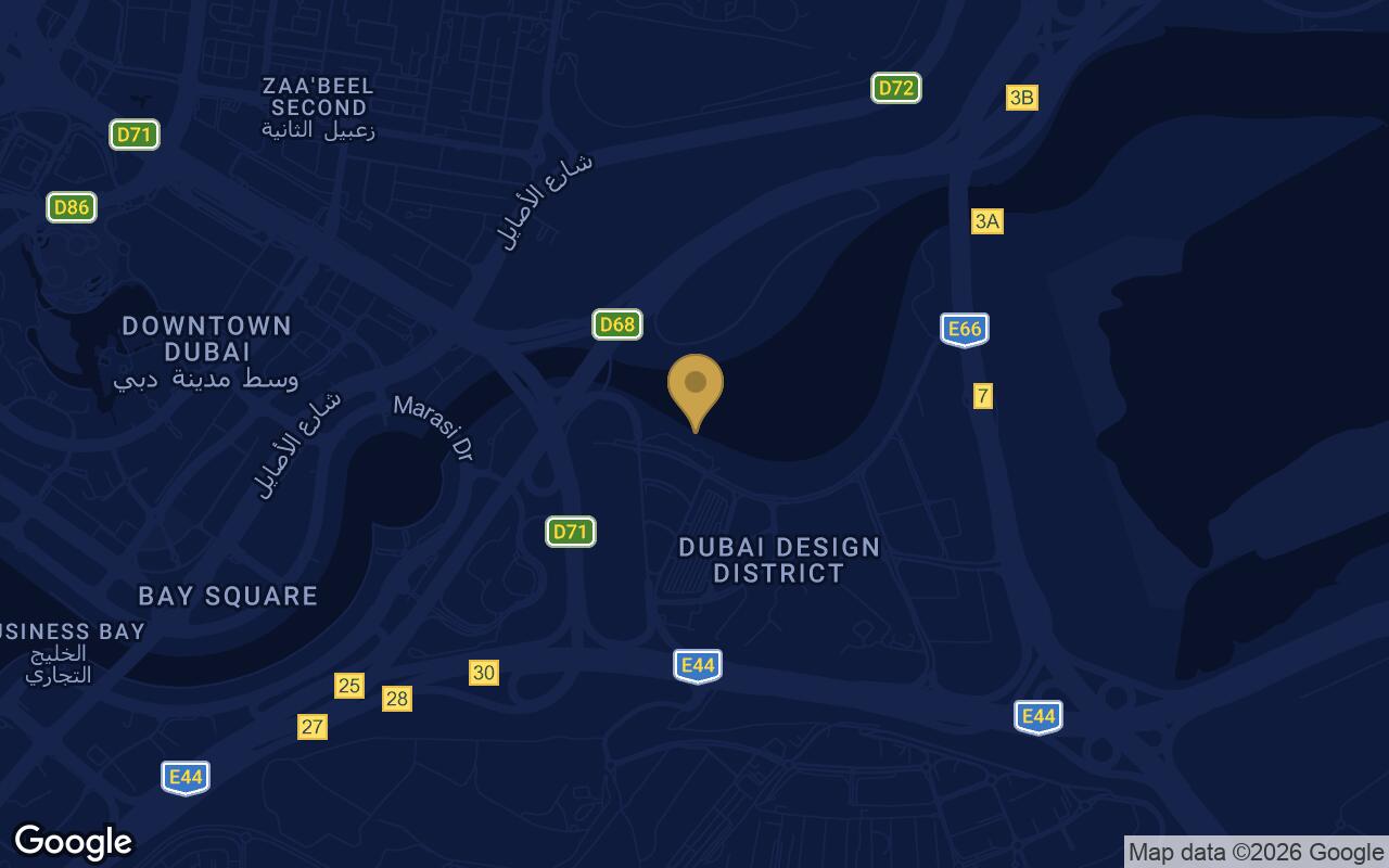 Map of Atelis in DDD (Dubai Design District)