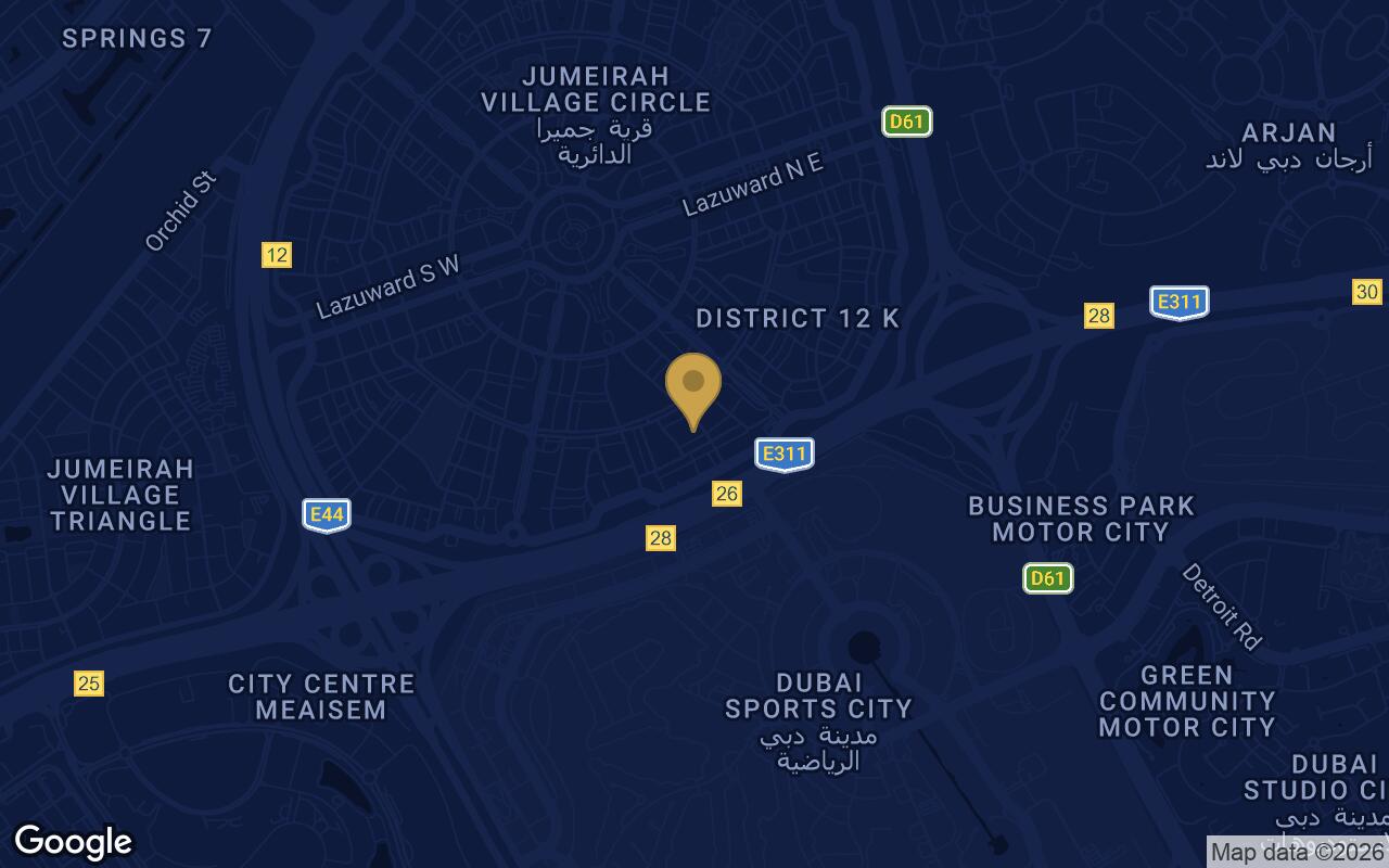 Map of IR1DIAN Park 2 in JVC (Jumeirah Village Circle)