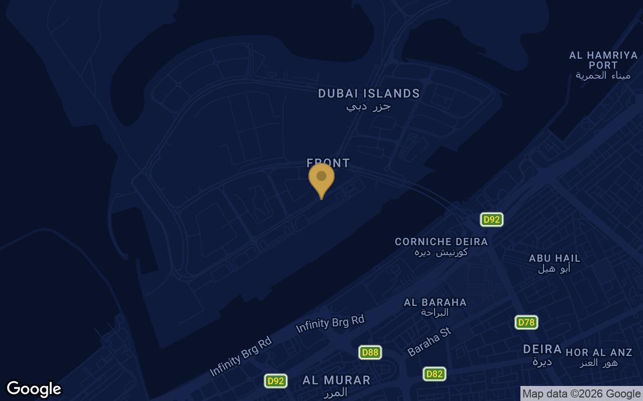 Map of Luxury Canal Residences in Dubai Islands