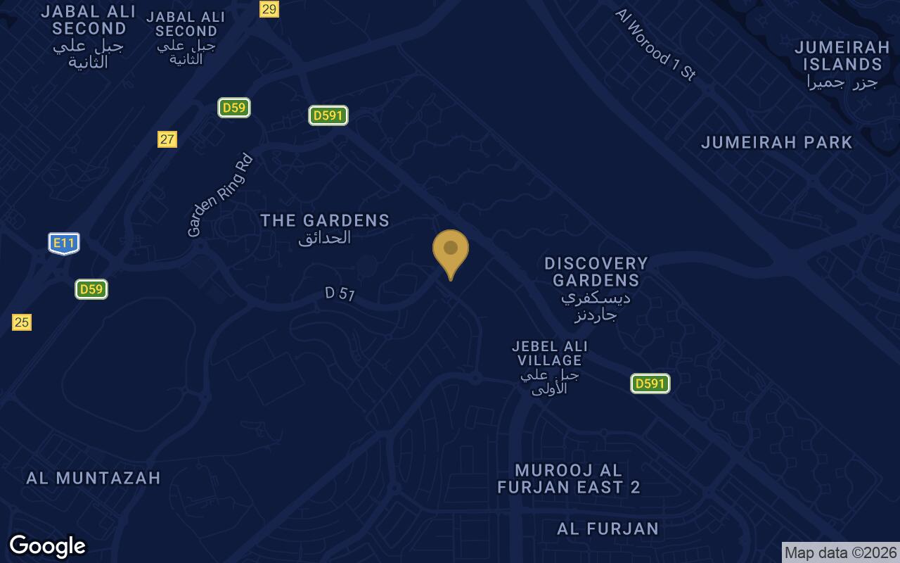 Map of Sparklz in Al Furjan