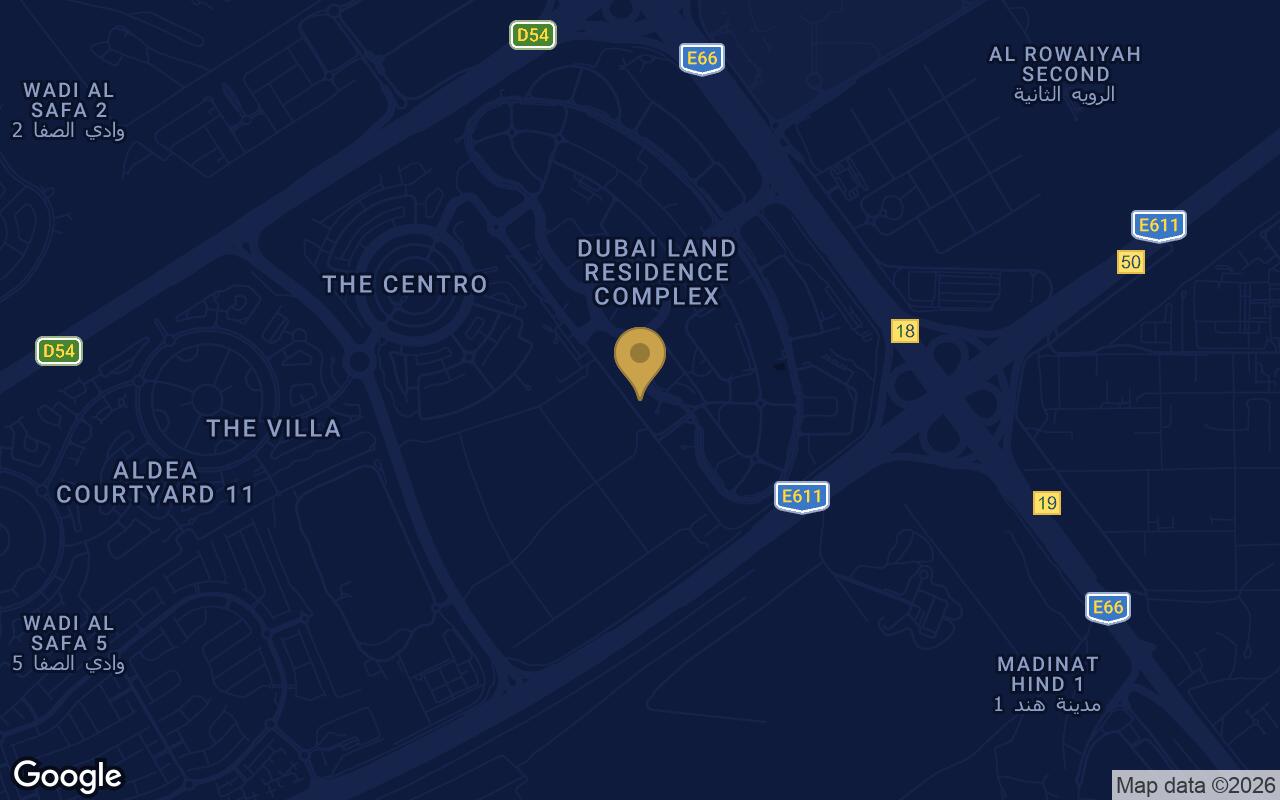 Map of Forest City 2 in Dubai Land Residence Complex