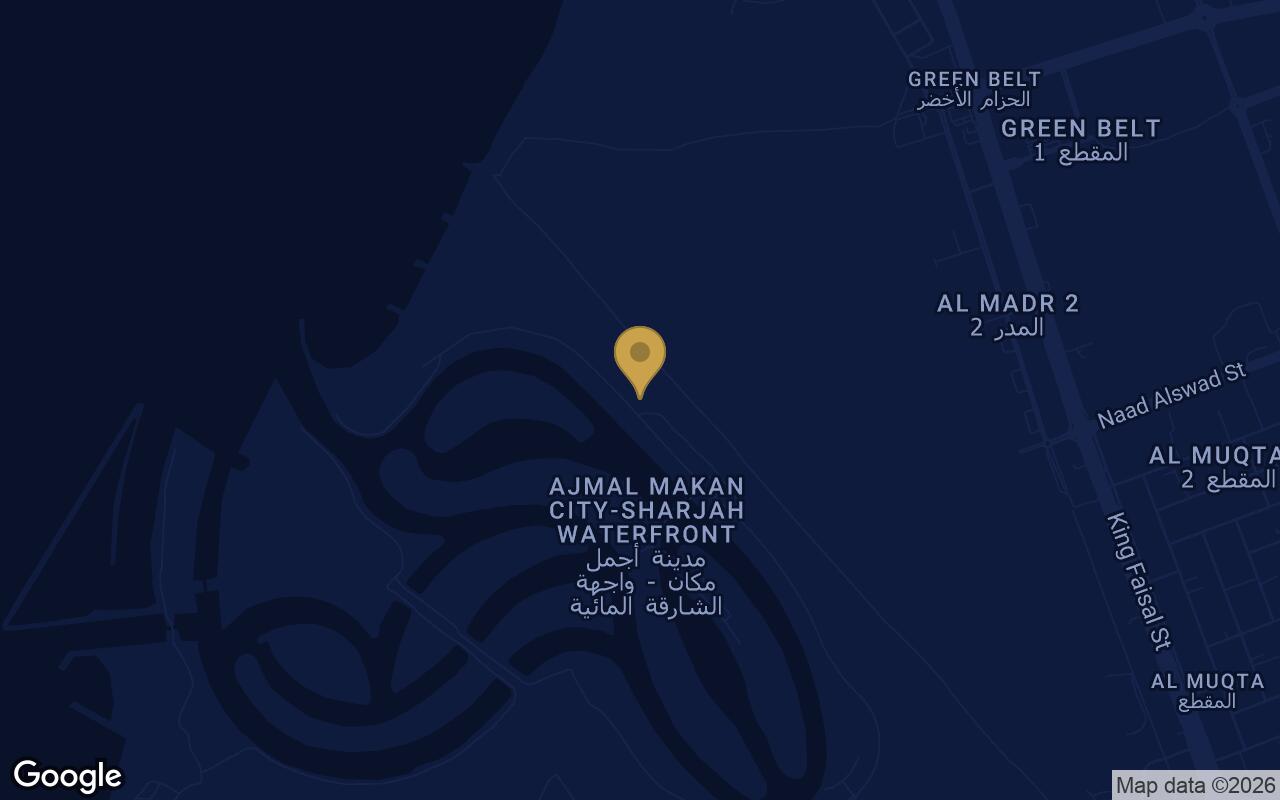 Map of Blue Beach Residence in Sharjah Waterfront City