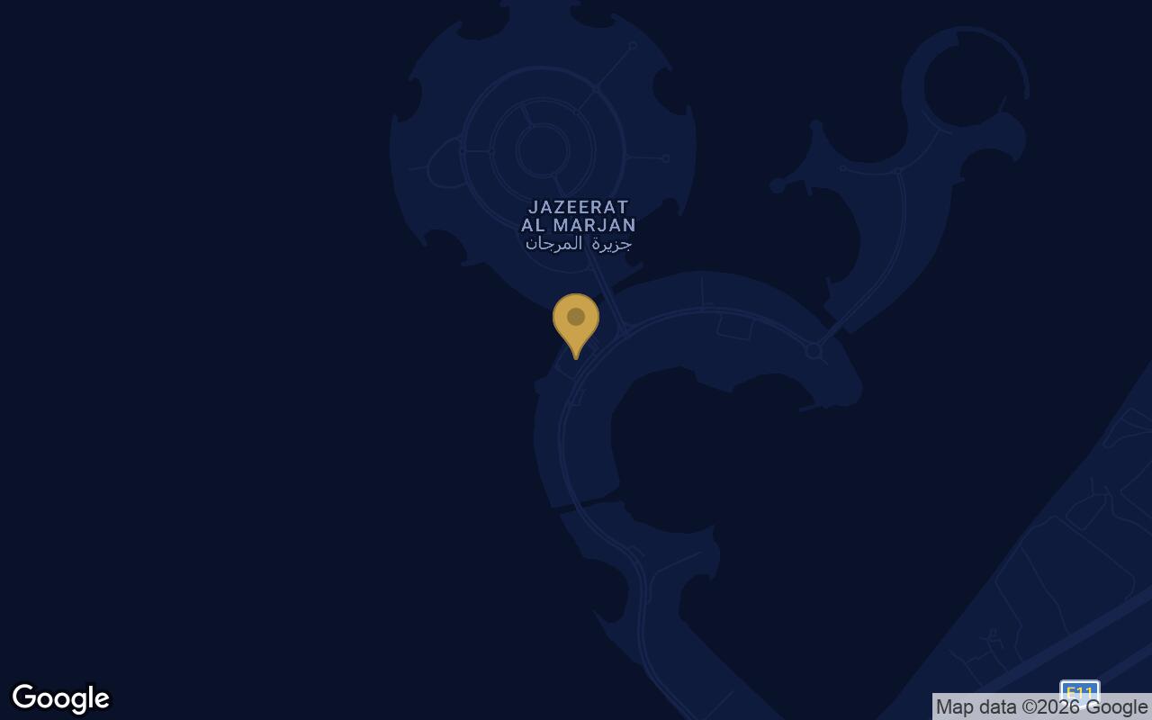 Map of Playa Viva in Al Marjan Island