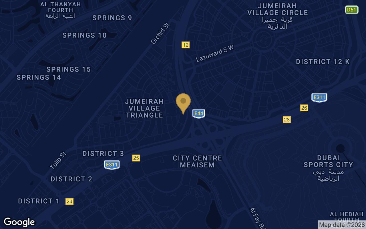 Map of Voxa Pantheon in JVT (Jumeirah Village Triangle)