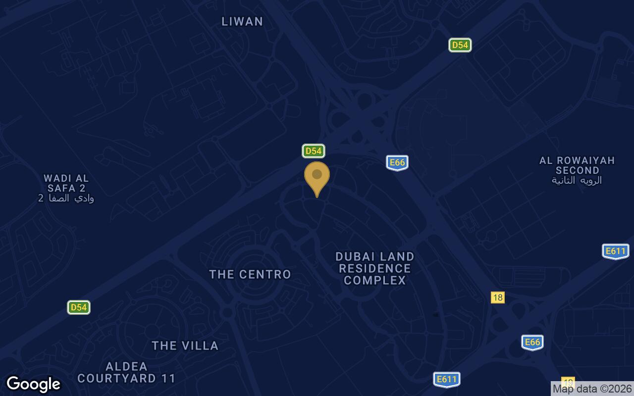 Map of Marquis Vista in Dubai Land Residence Complex