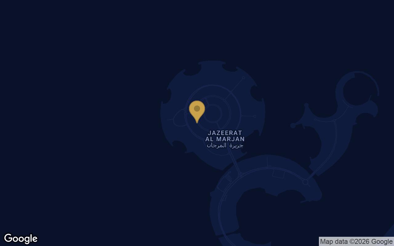 Map of Arthouse Residences in Al Marjan Island