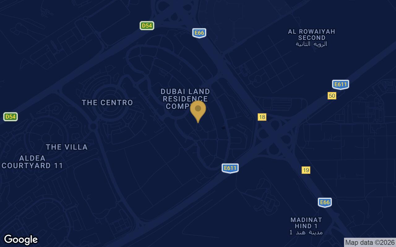 Map of Arlington Park in Dubai Land Residence Complex