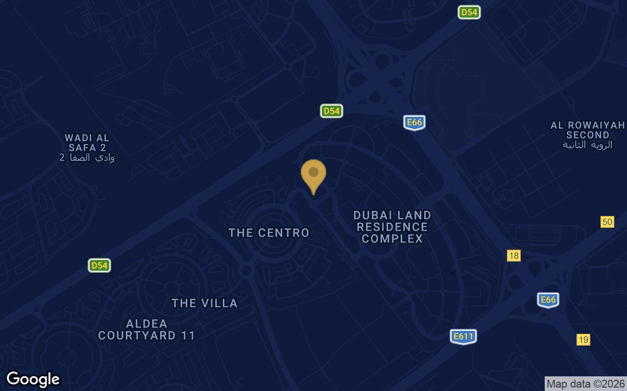 Map of VERDAN1A 4 in Dubai Land Residence Complex