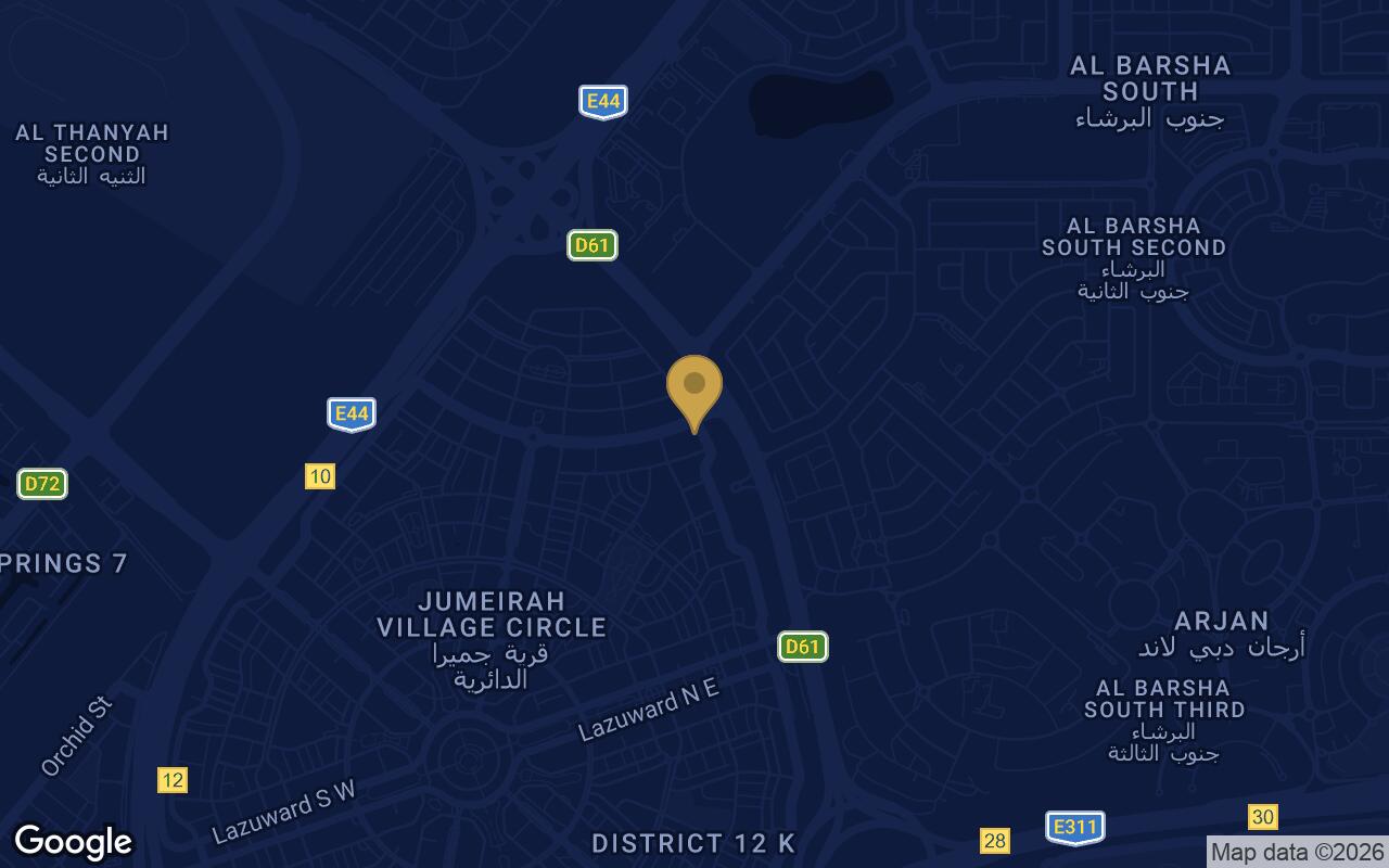 Map of Auresta Tower in JVC (Jumeirah Village Circle)