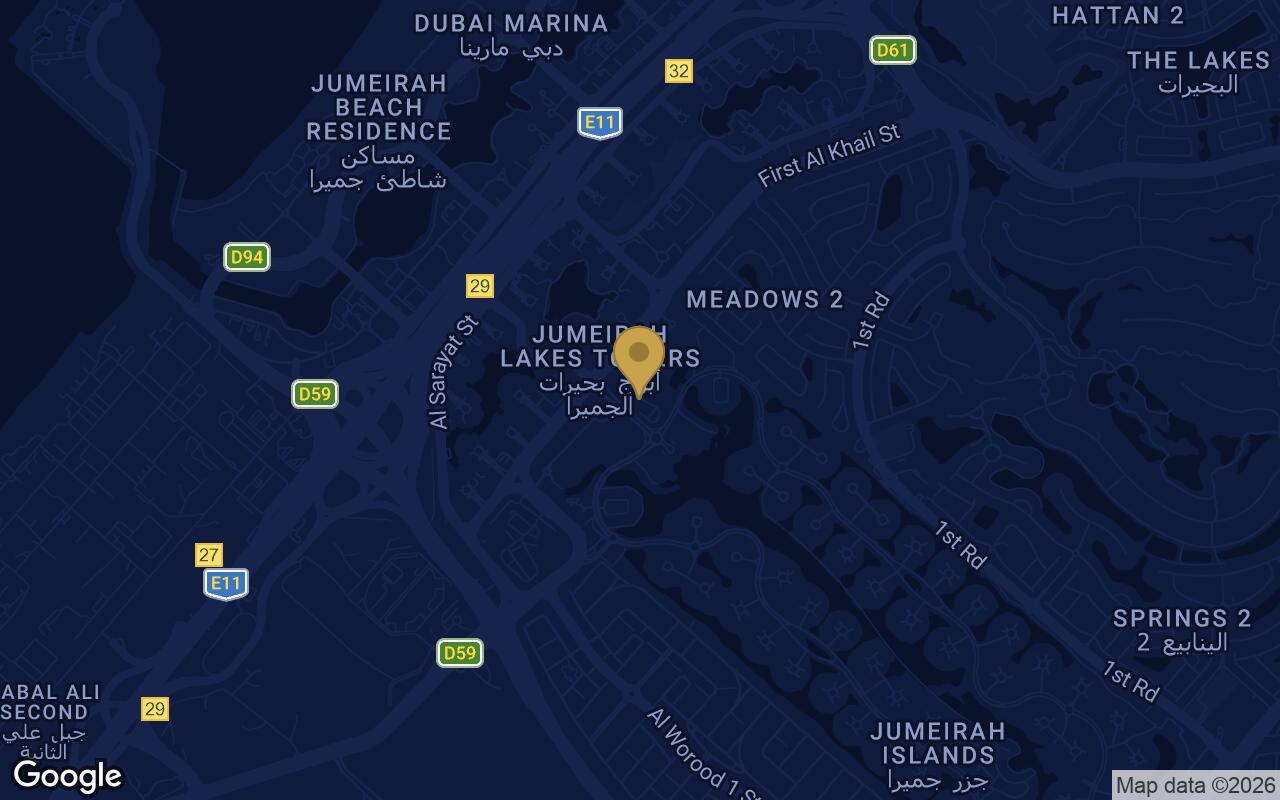 Map of Serenia District West Residence in Jumeirah Islands