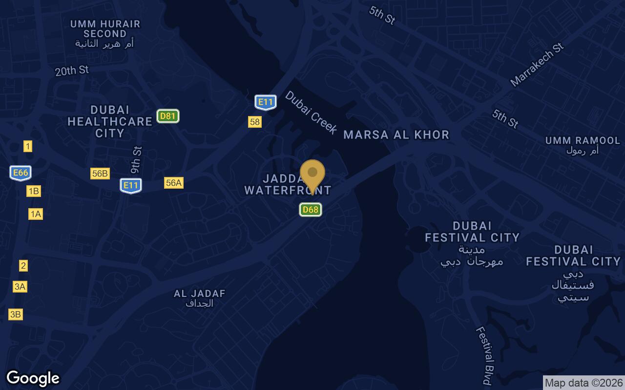 Map of Binghatti Twilight in Al Jaddaf (I)