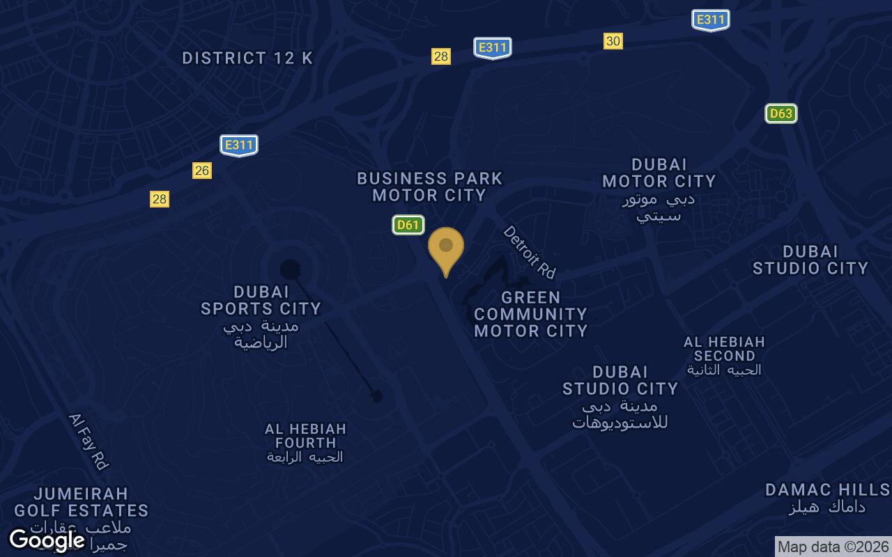 Map of Sierra in Motor City