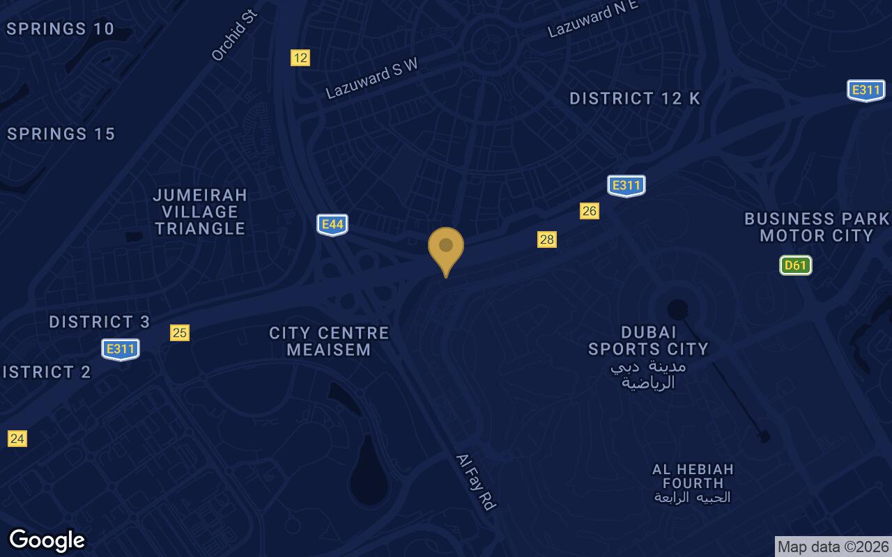 Map of Aspirz in Dubai Sports City