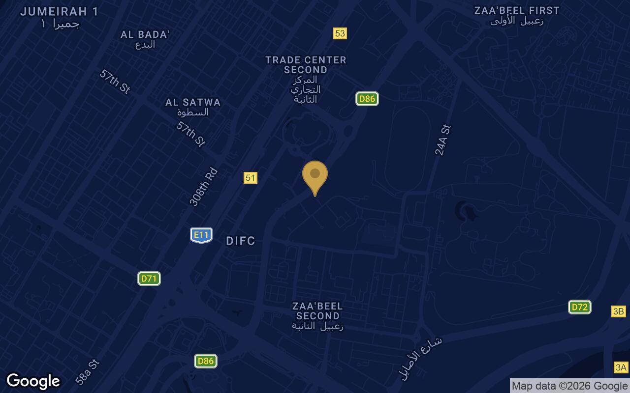 Map of Eden House Za’abeel in DIFC (Dubai International Financial Centre)
