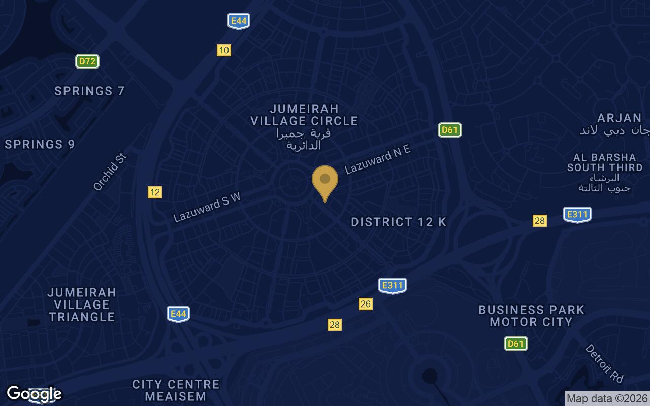 Map of Solena at The Orchard Place in JVC (Jumeirah Village Circle)