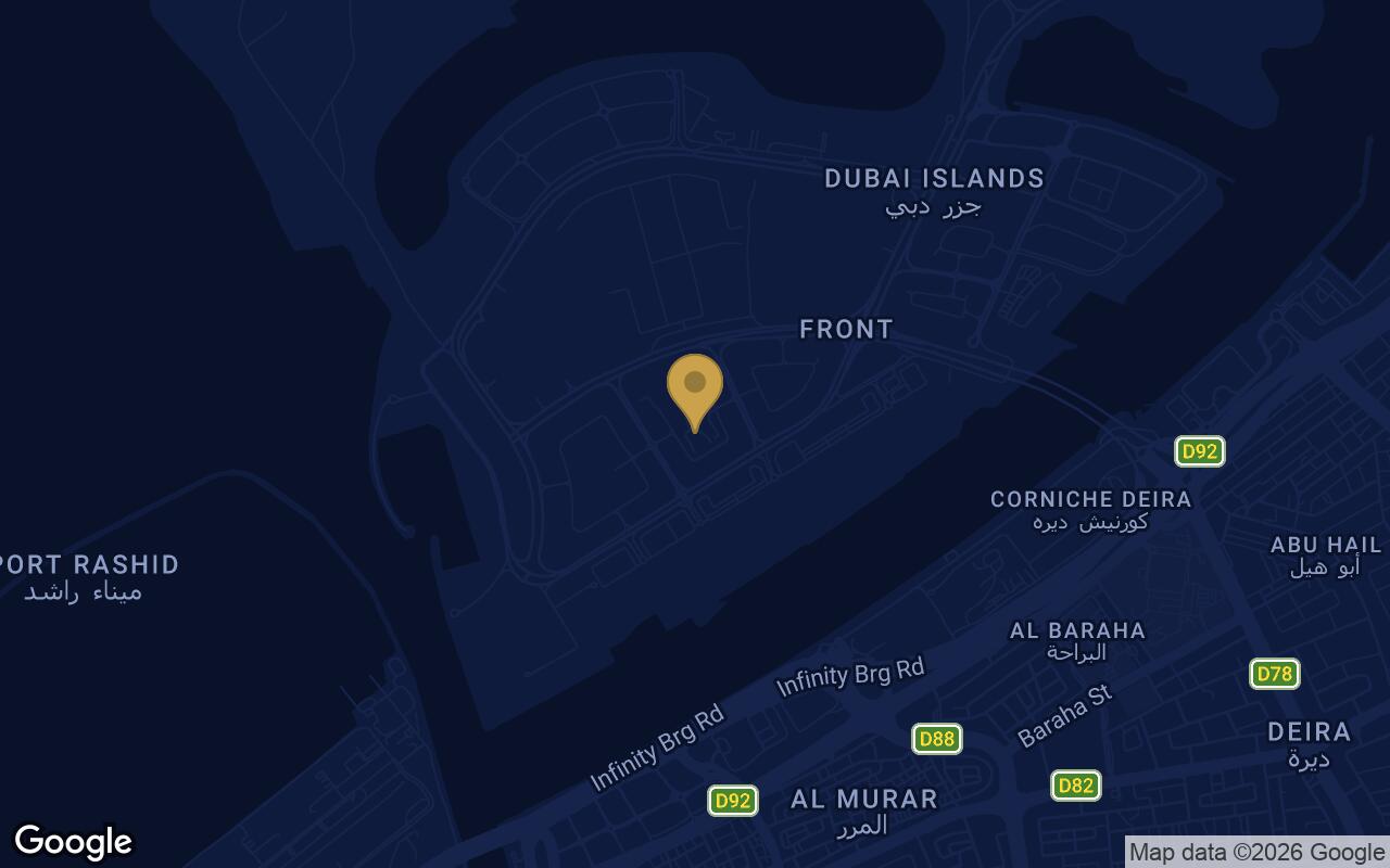 Map of Flow Residences in Dubai Islands