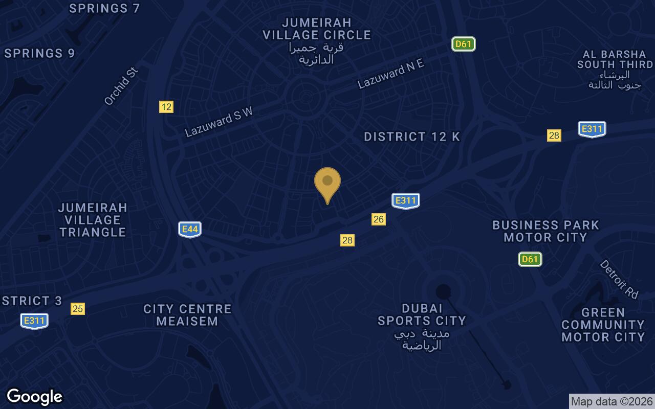 Map of Berkeley Square in JVC (Jumeirah Village Circle)