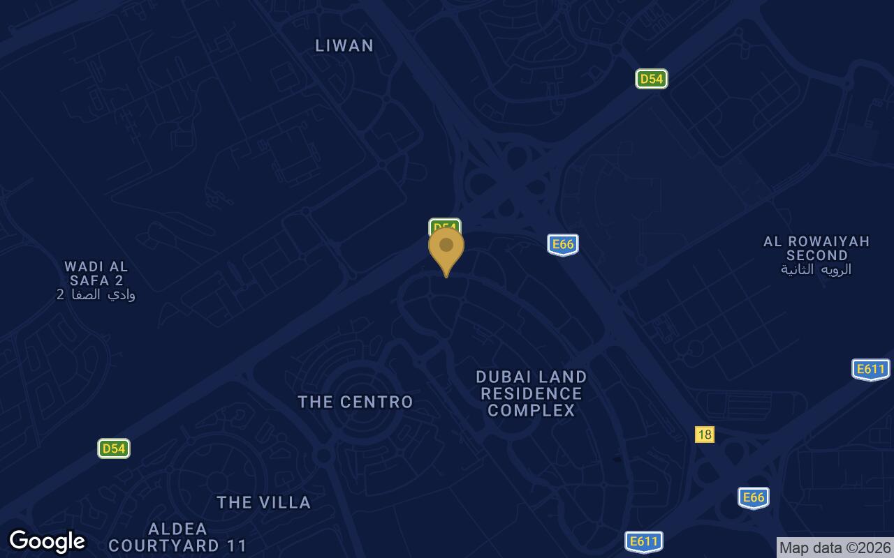 Map of Floarea Oasis in Dubai Land Residence Complex