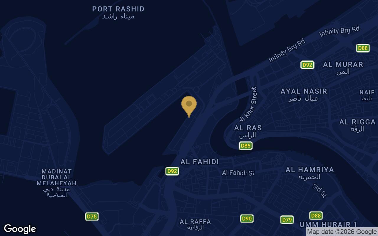 Map of Baystar by Vida in Rashid Yachts and Marina