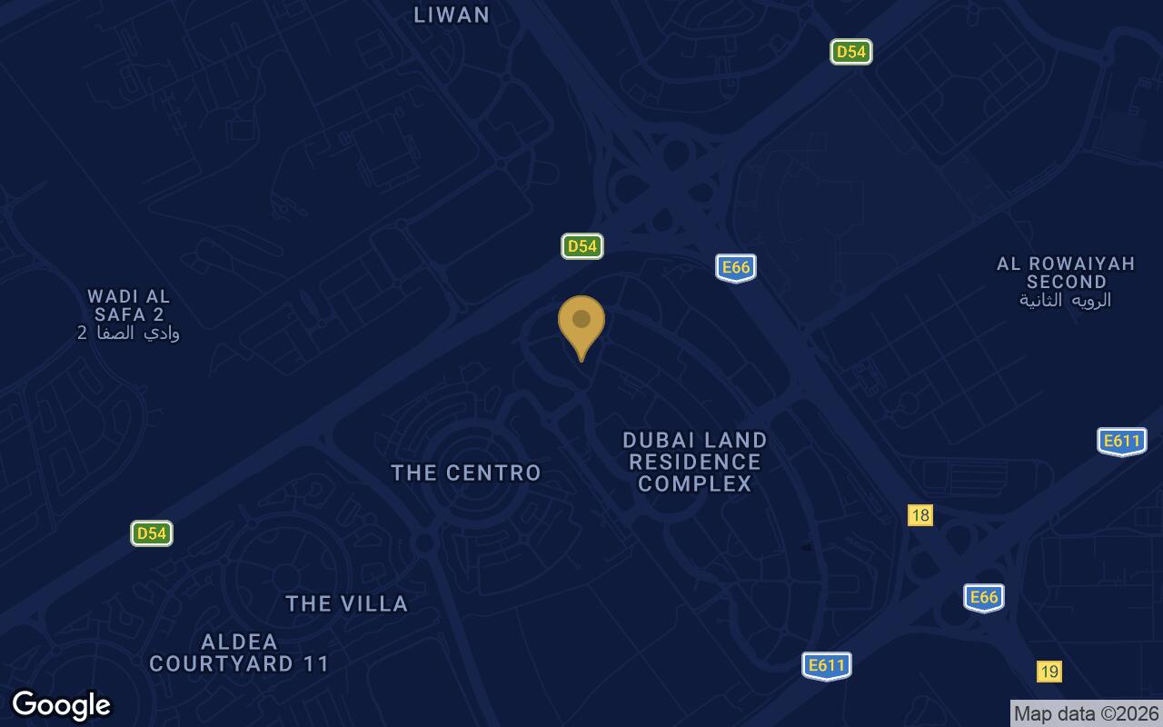 Map of VERDAN1A 3 in Dubai Land Residence Complex