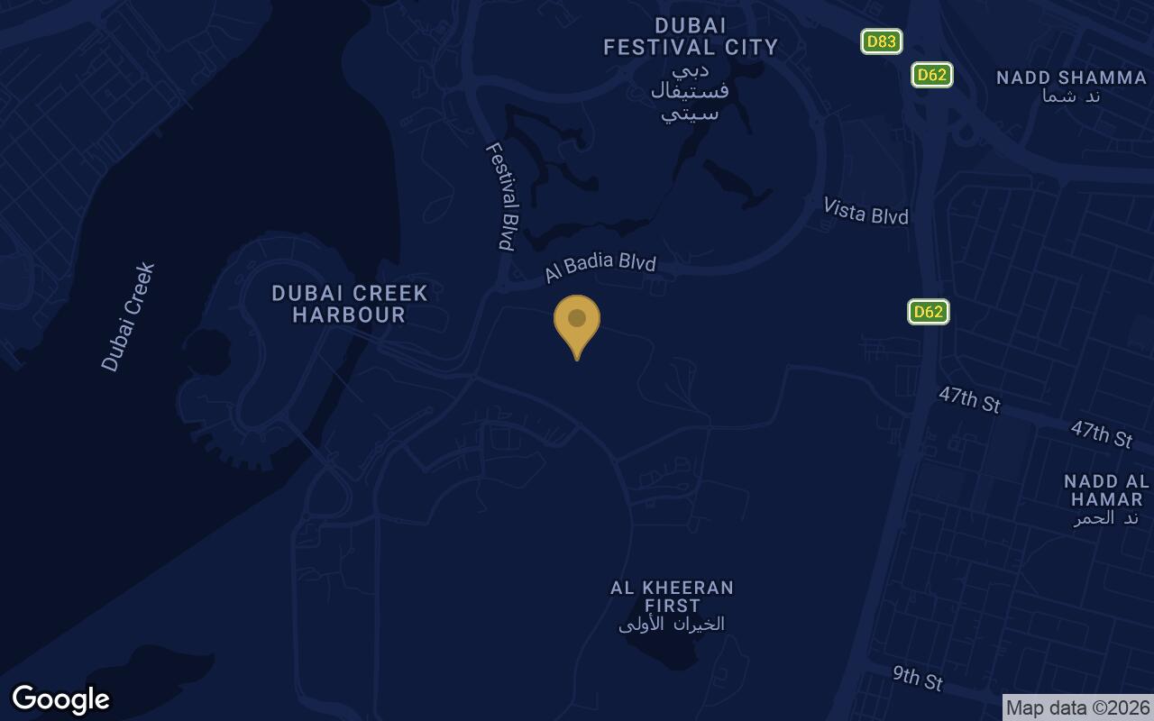 Map of Montiva by Vida in Dubai Creek Harbour