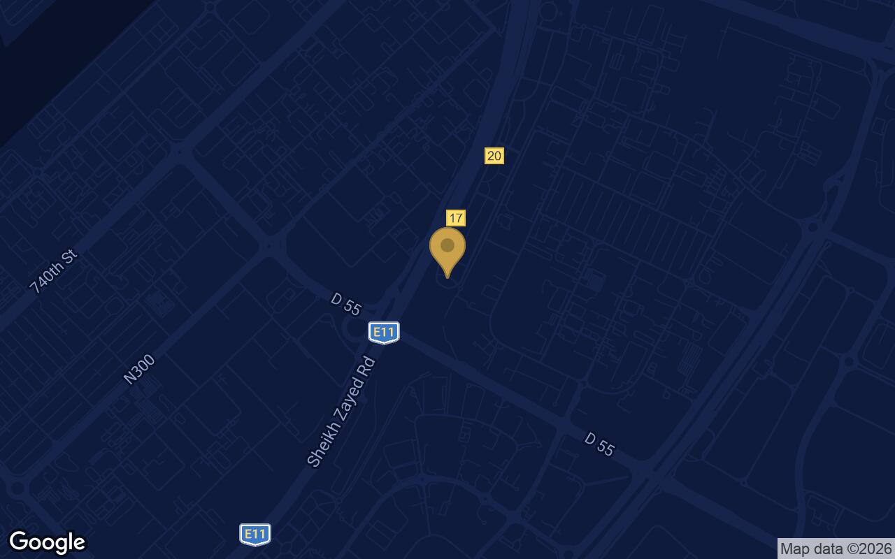 Map of Azizi Abraham in Downtown Jebel Ali