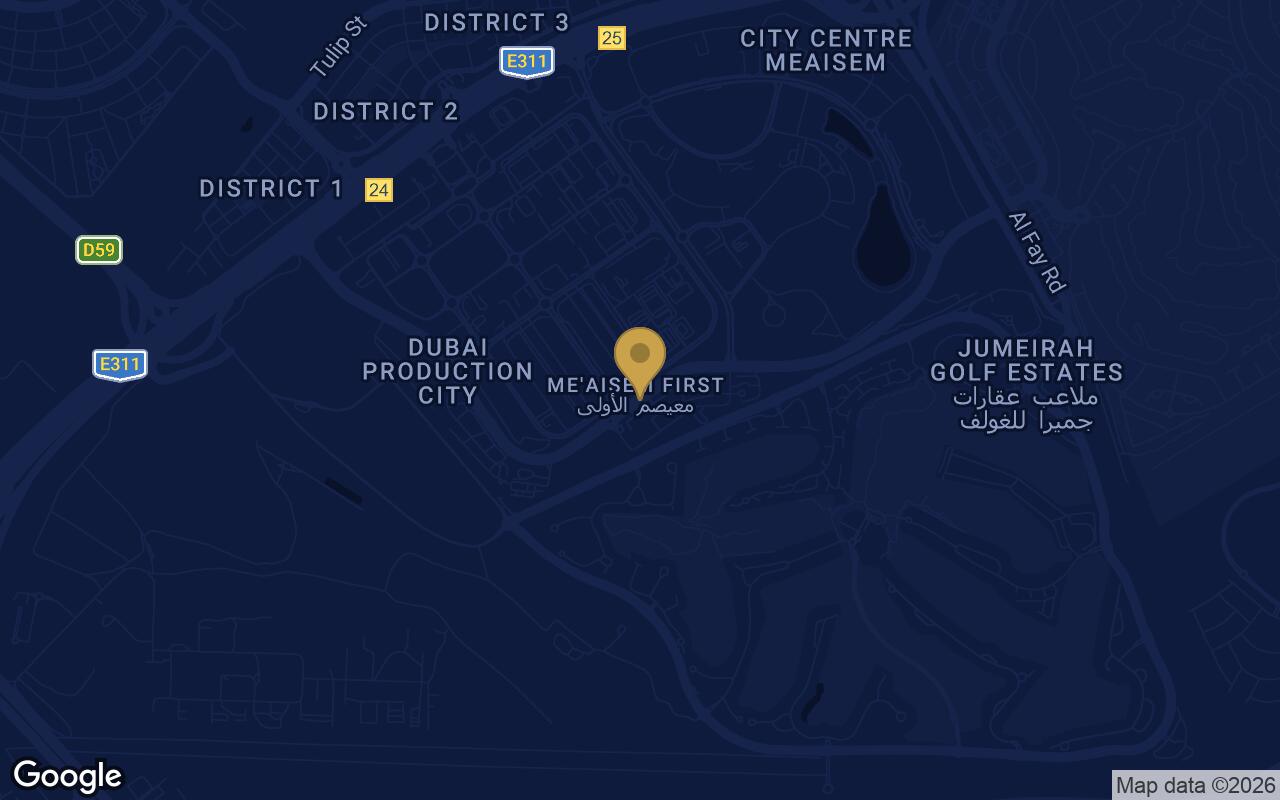 Map of Coventry Place in DPC (Dubai Production City)