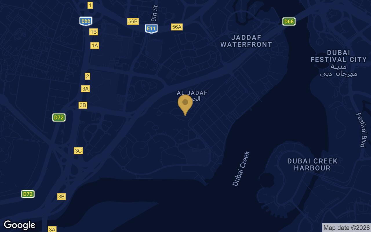 Map of Azizi David in Al Jaddaf (I)