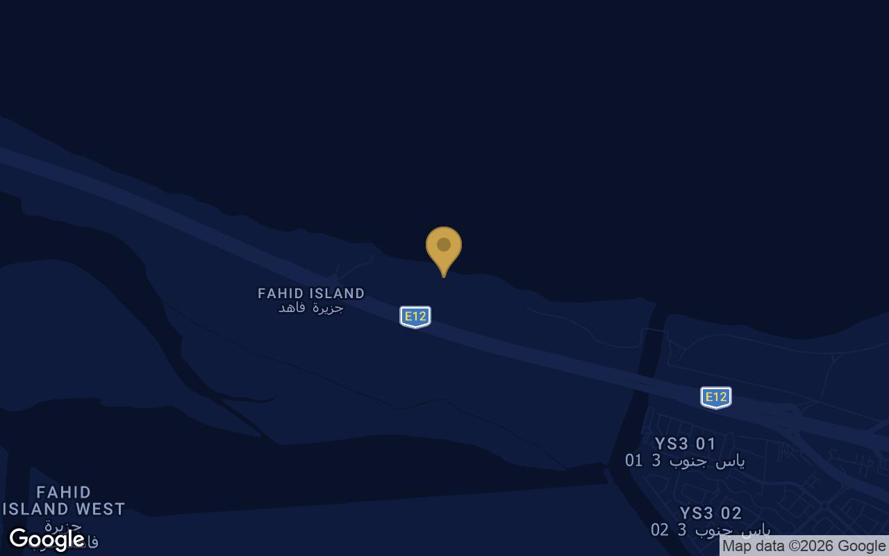 Map of Fahid Beach Terraces in Fahid Island