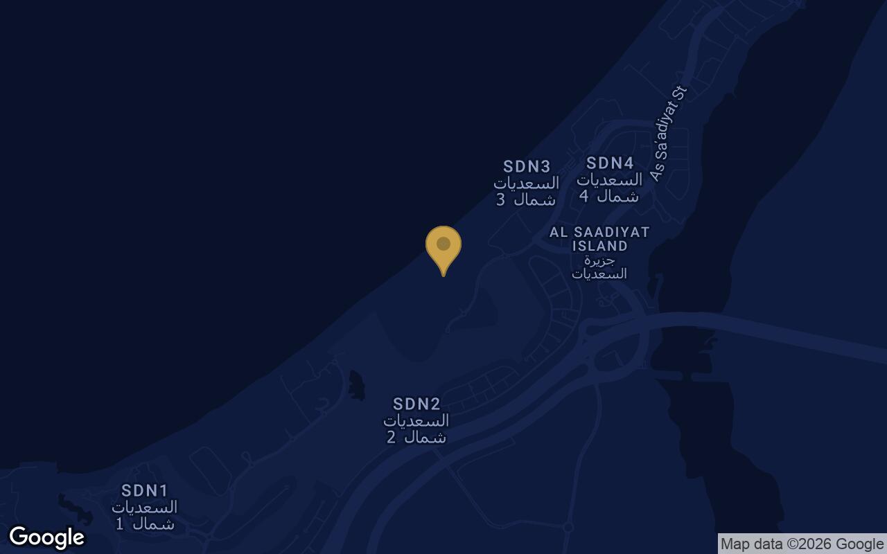 Map of Four Seasons Private Residences Abu Dhabi at Saadiyat Beach in Saadiyat Island