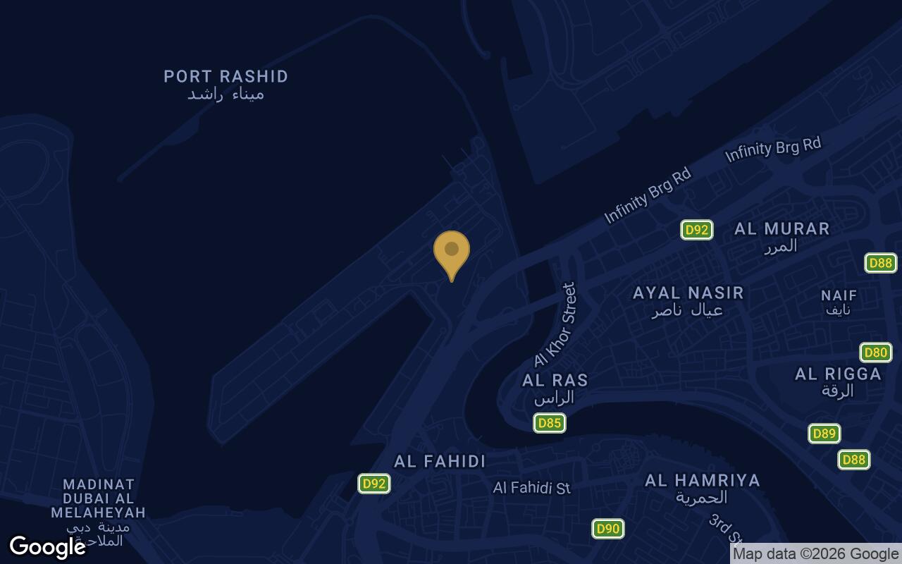 Map of Sera 2 in Rashid Yachts and Marina