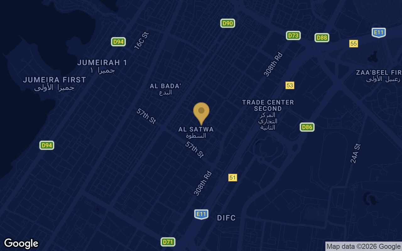 Map of Whitestone Residence in Jumeirah Garden City
