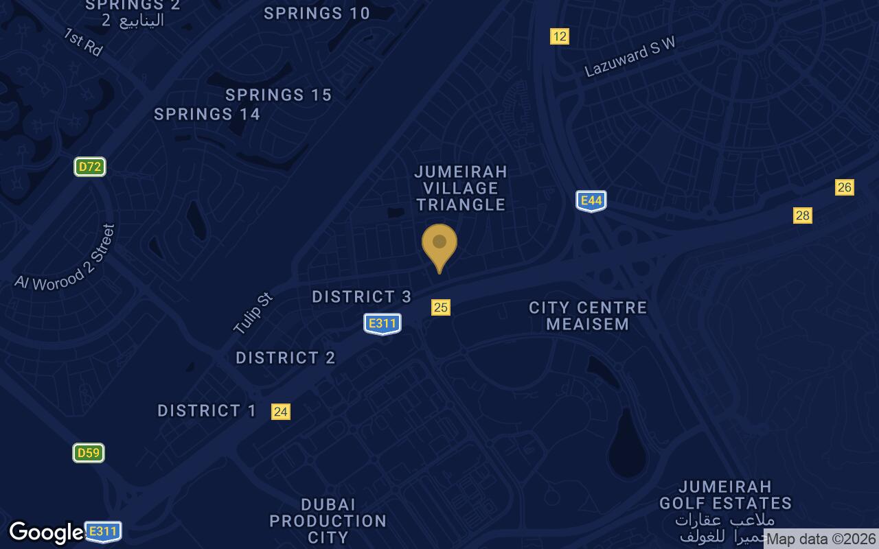 Map of Fashionz in JVT (Jumeirah Village Triangle)