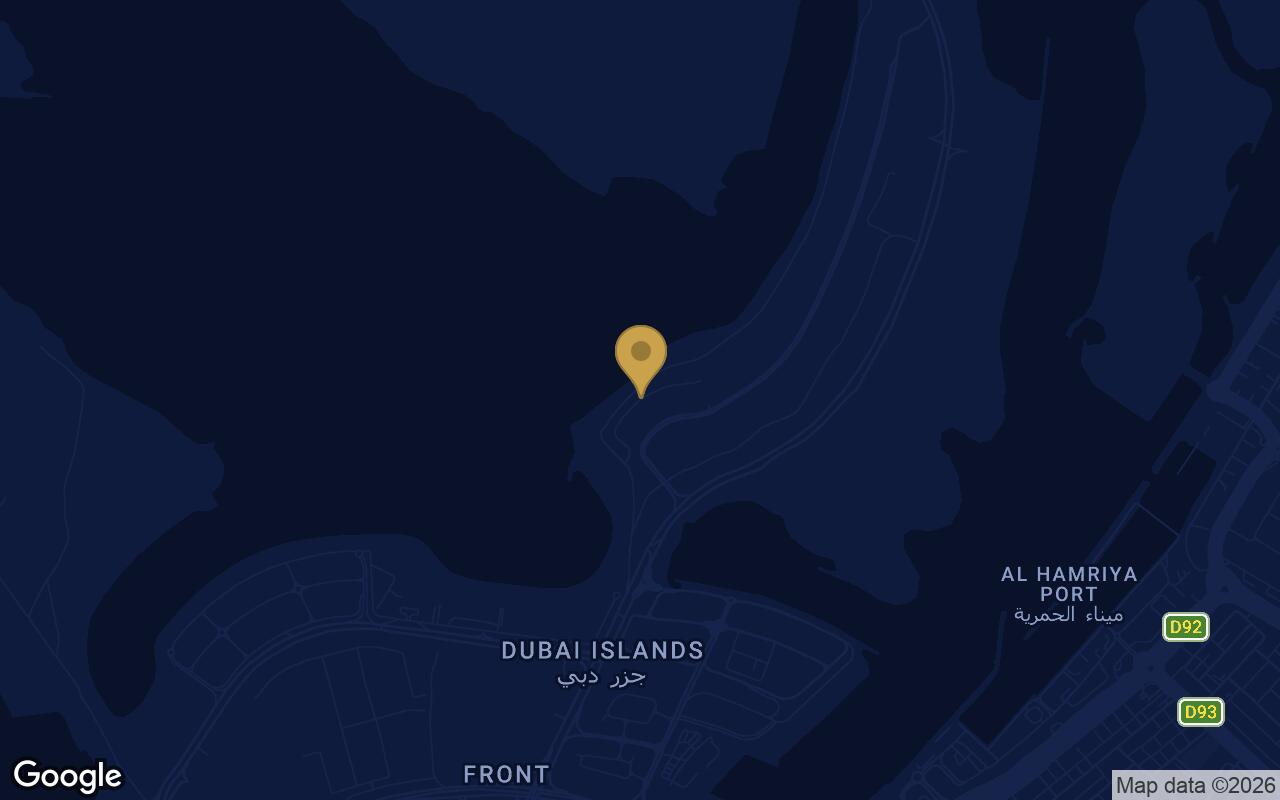 Map of Silena Residences in Dubai Islands