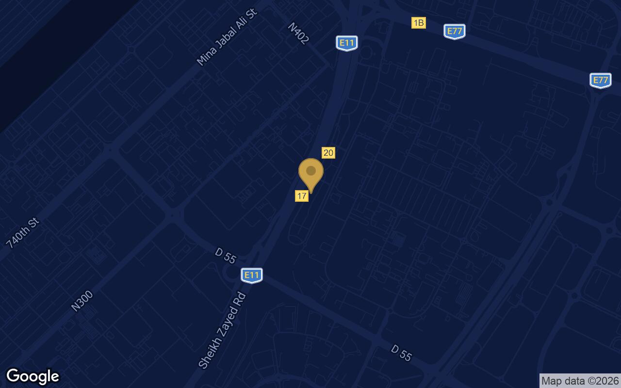 Map of Azizi Lina in Downtown Jebel Ali