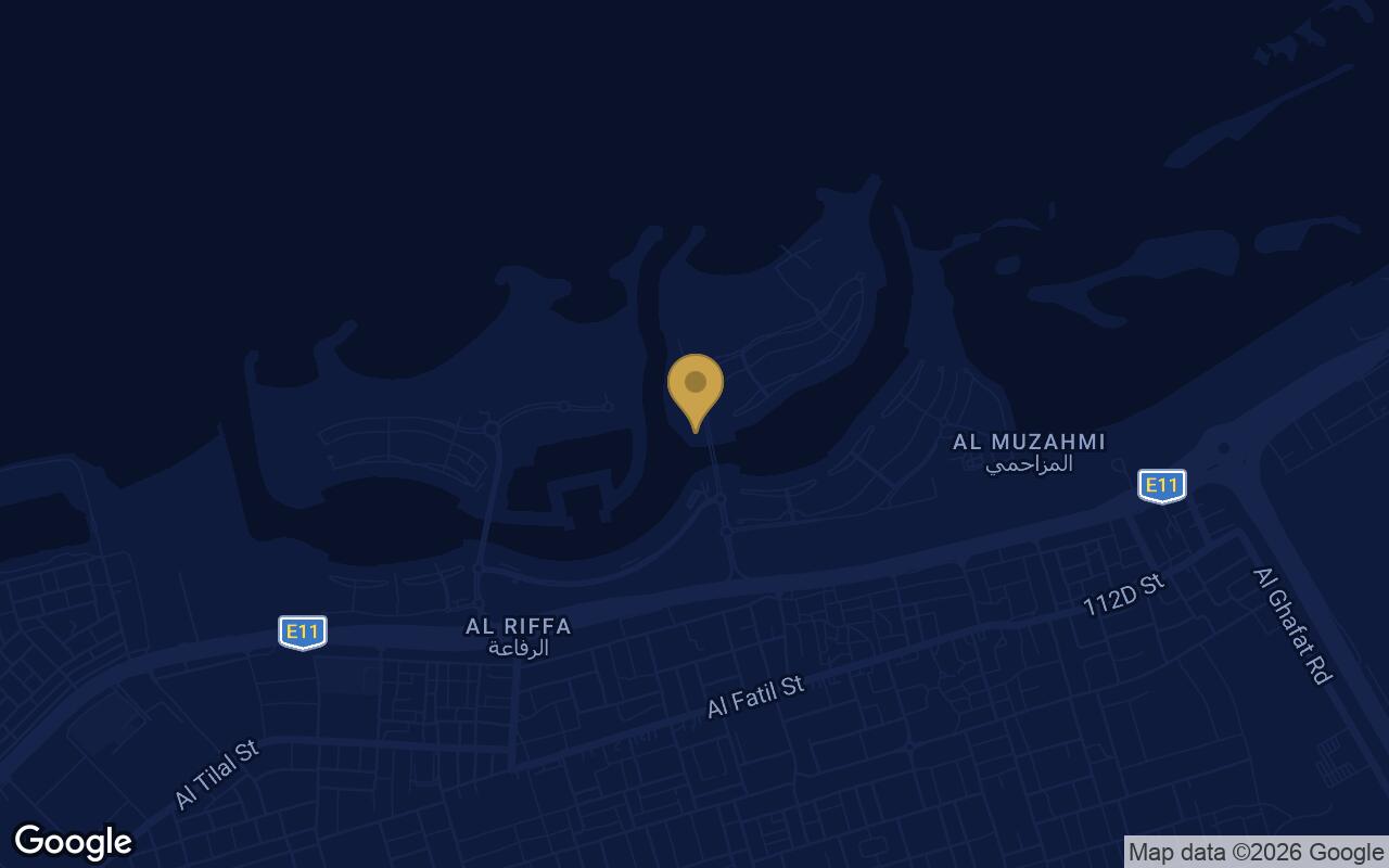 Map of Enta Residences in Mina Al Arab