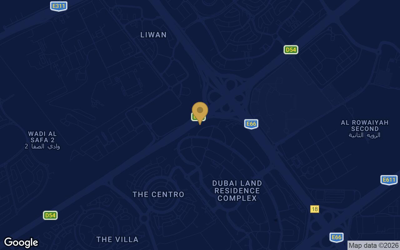 Map of Reef 998 in Dubai Land Residence Complex